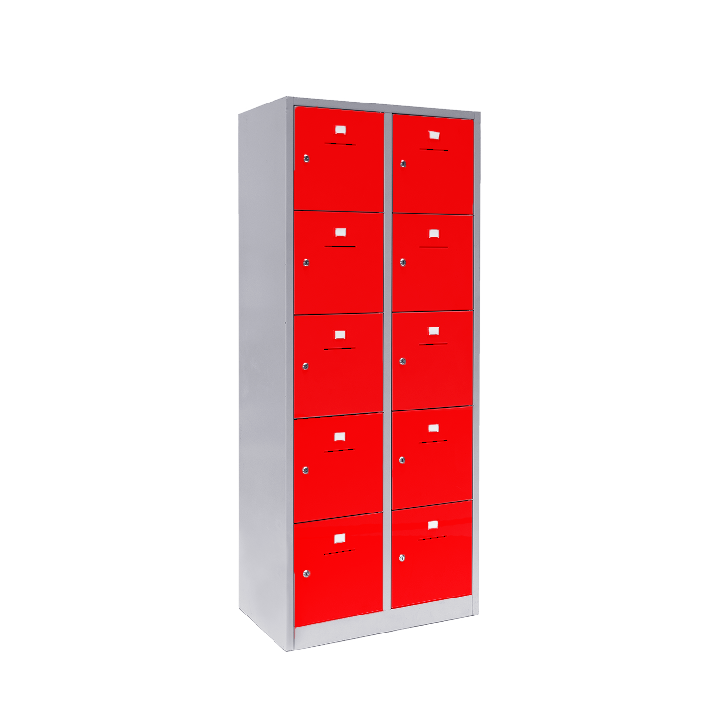 Locker cabinet 10 compartments red